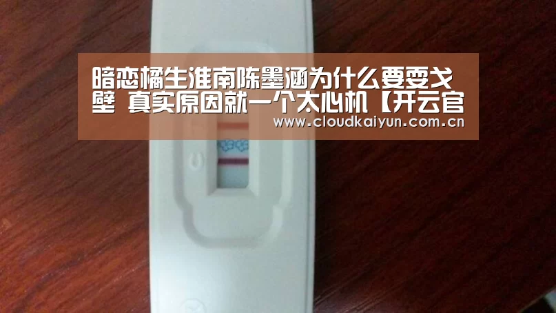 暗恋橘生淮南陈墨涵为什么要耍戈壁 真实原因就一个太心机【开云官网】(图1)